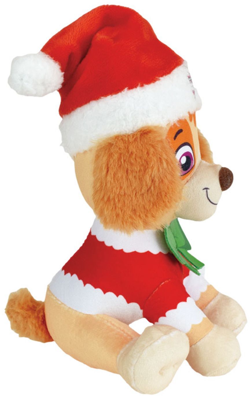 Set di 3 peluche - Paw Patrol - Chase, Stella e Marcus - +/- 17 cm - Versione natalizia