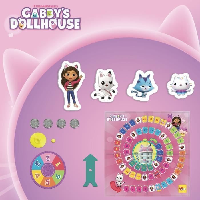 Gioco dell'Oca - Gioco da Tavolo - LISCIANIGIOCHI - Gabby e la Casa Magica - Dai 3 anni
