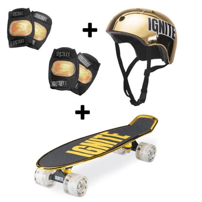 Set Urban Slide - MONDO - IGNITE Combo Set Tyro - Skateboard e Protezioni - Oro
