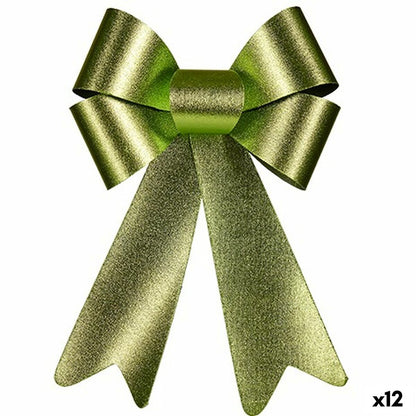 Fiocco Krist+ Verde 16 x 24 x 4 cm Decorazione Natalizia (12 Unità)