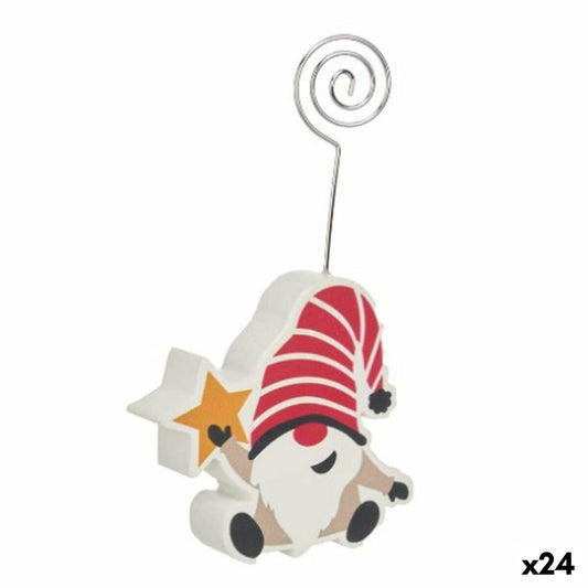 Decorazione Natalizia Krist+ Azzurro Bianco Rosso Grigio Multicolore Dorato Gnomo Stella di Natale 8,5 x 15,5 x 2 cm 8,5 x 15 x