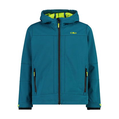 Giacca Trekking Ragazzo con Cappuccio Softshell FZ