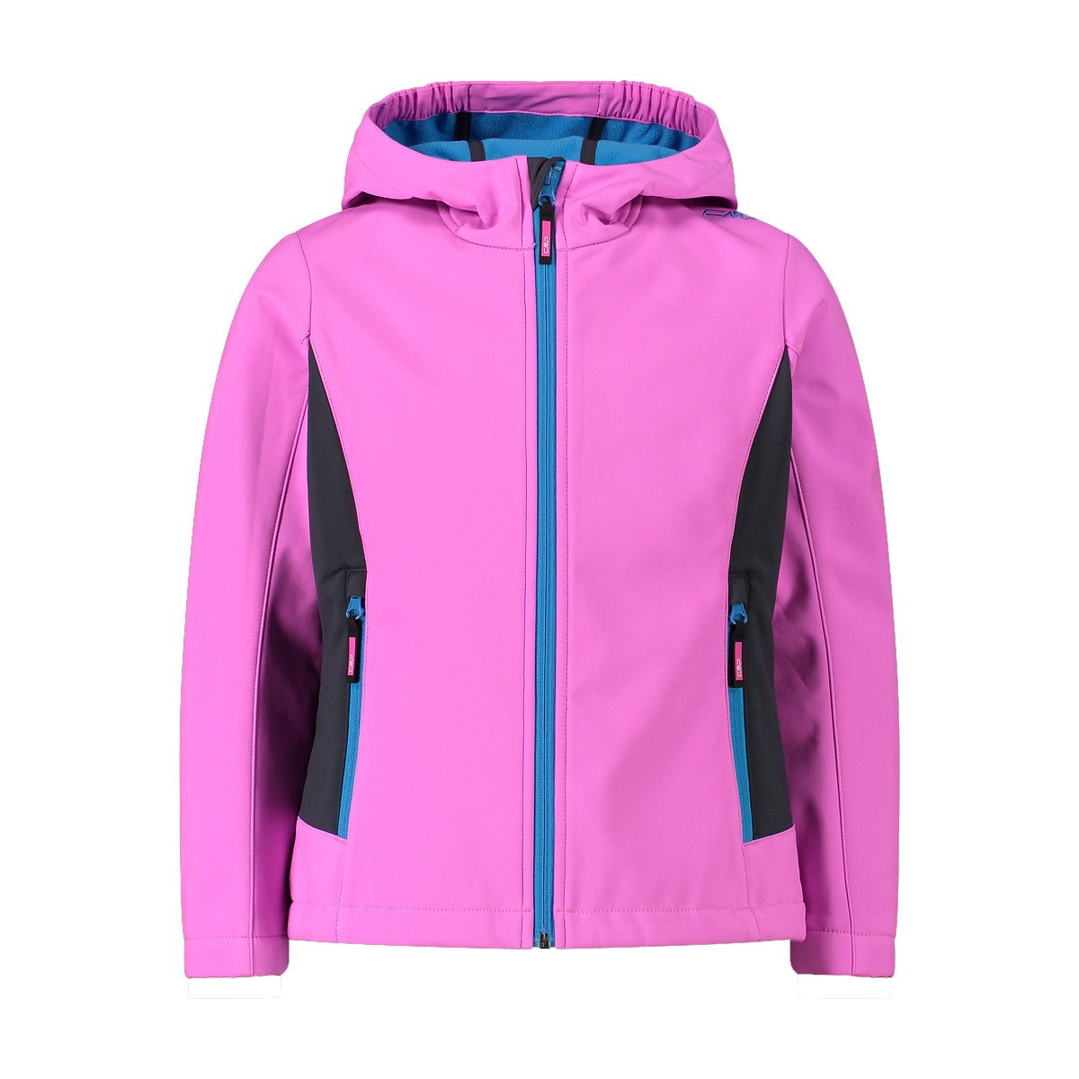 Giacca Trekking Ragazza con Cappuccio Softshell FZ