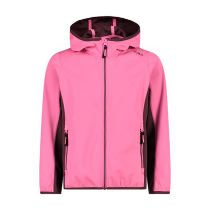 Giacca Trekking Bambina Fix Hood Softshell